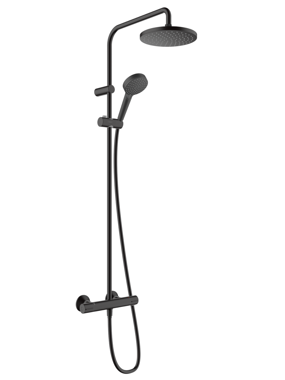 Душевая стойка Hansgrohe Vernis Blend 26276670 черный матовый