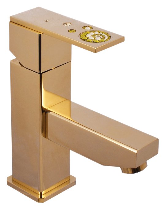 Смеситель для раковины Rav Slezak Royal1027.5Z золотой; с ручкой 10