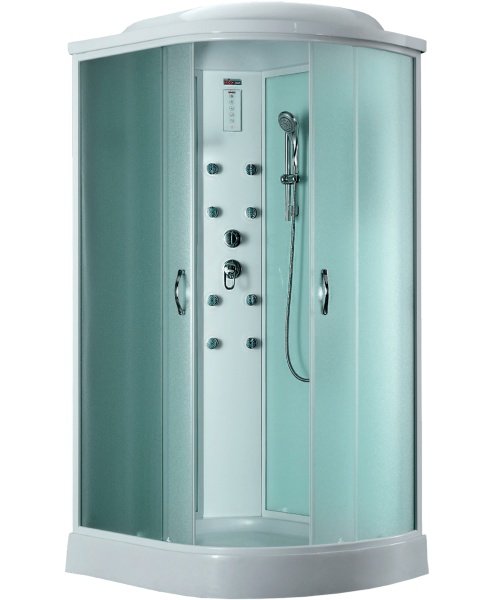 Душевая кабина Timo Eco TE-0702L 120x80x215 профиль белый, стекло рифленое