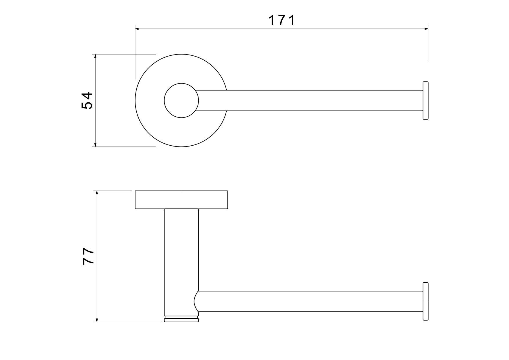 Держатель туалетной бумаги Aquatek Европа AQ4108MB черный матовый