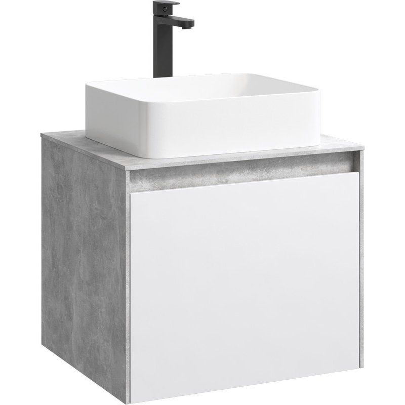 Корпус тумбы под раковину Aqwella 5 Stars Mobi 60 MOB0106BS подвесной Бетон светлый
