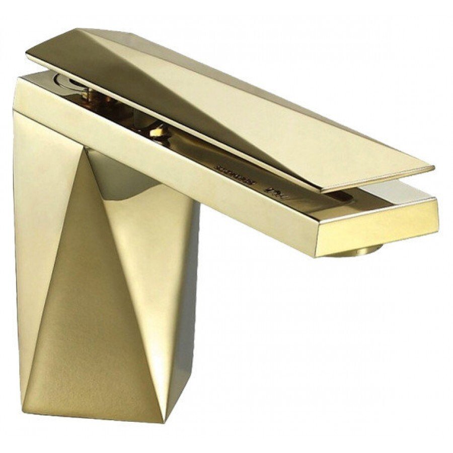 Смеситель для раковины Bravat Diamond F118102G-ENG золото
