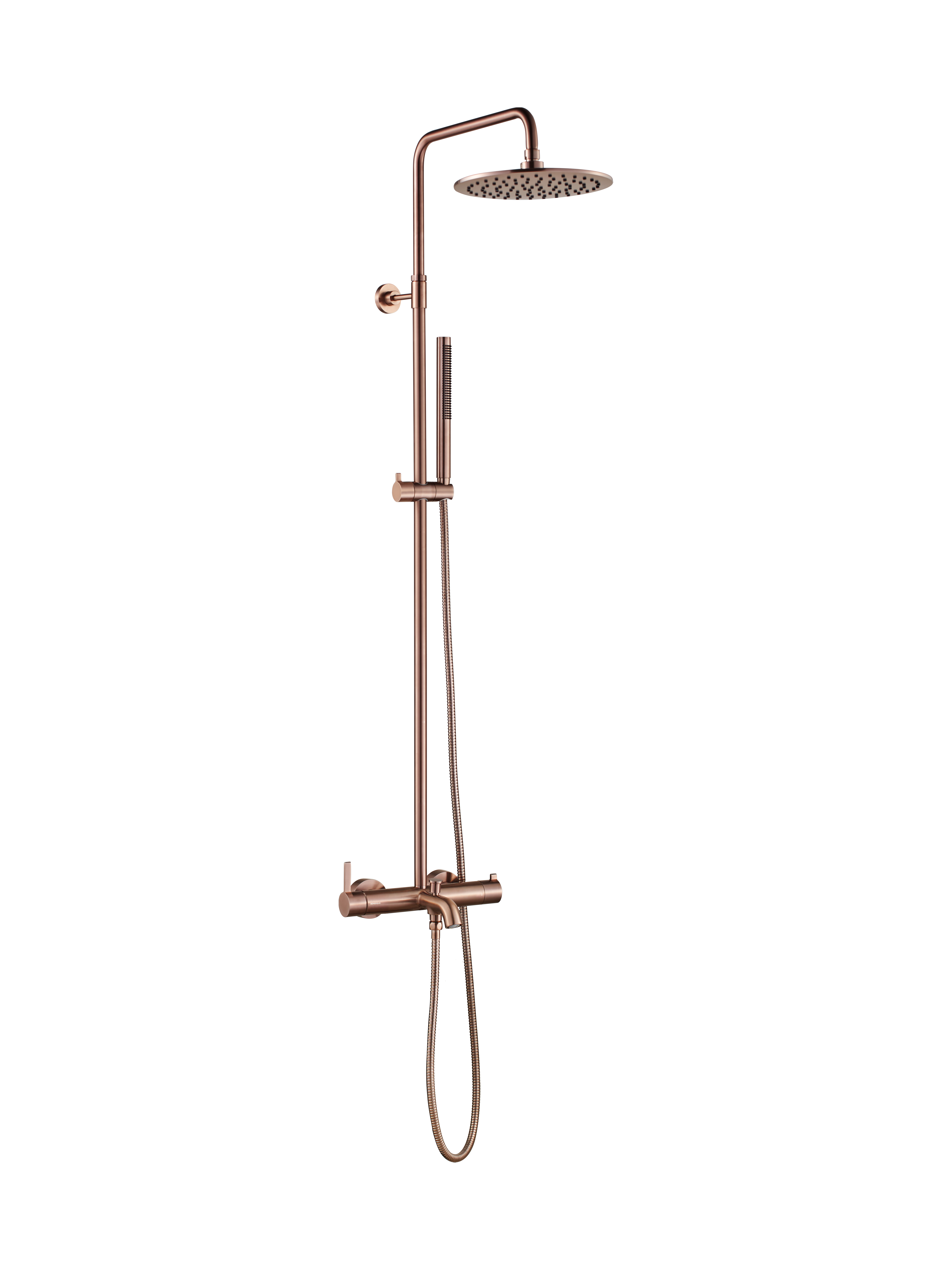 Душевая стойка для ванны со смесителем Benesque Lumiere 20010106 бронза брашированная