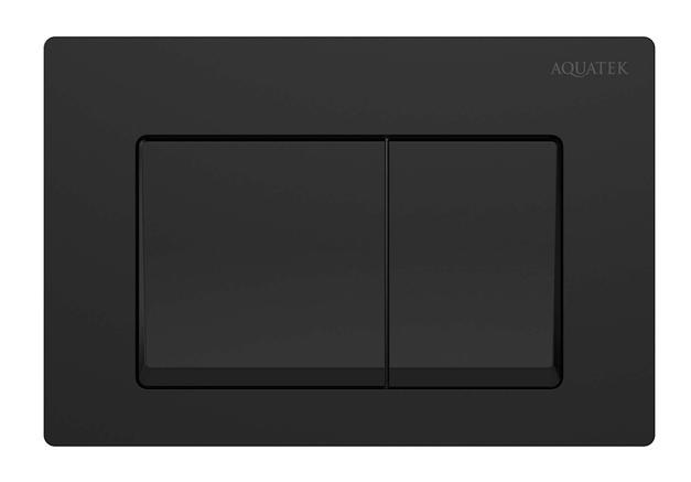 Кнопка смыва Aquatek Small TDI-0000007 черный матовый