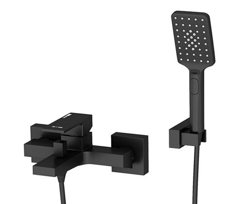 Смеситель для ванны с душем WasserKraft Abens 2001 черный матовый