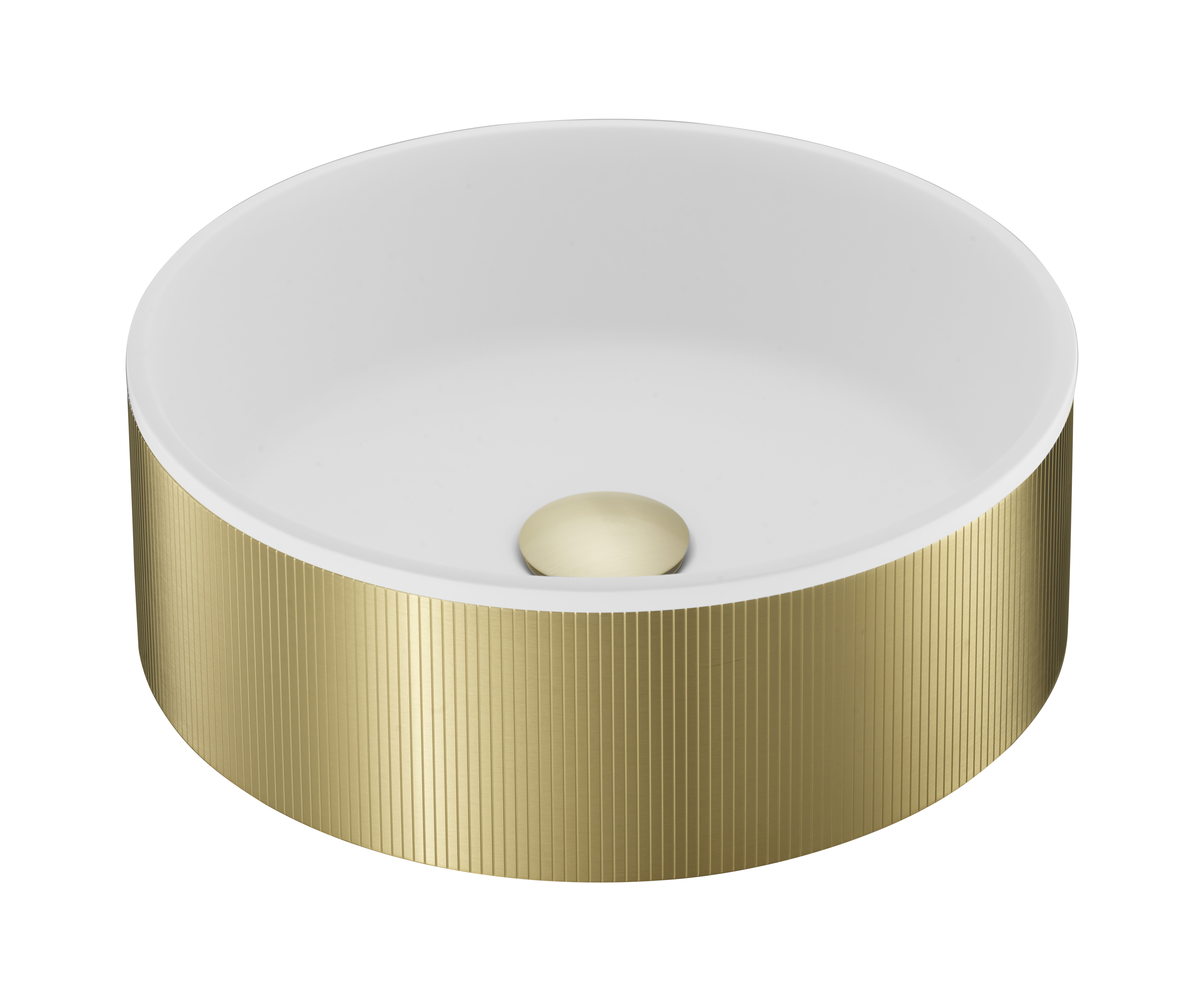 Раковина накладная 36см Benesque Lumiere 3001010104 латунь брашированная