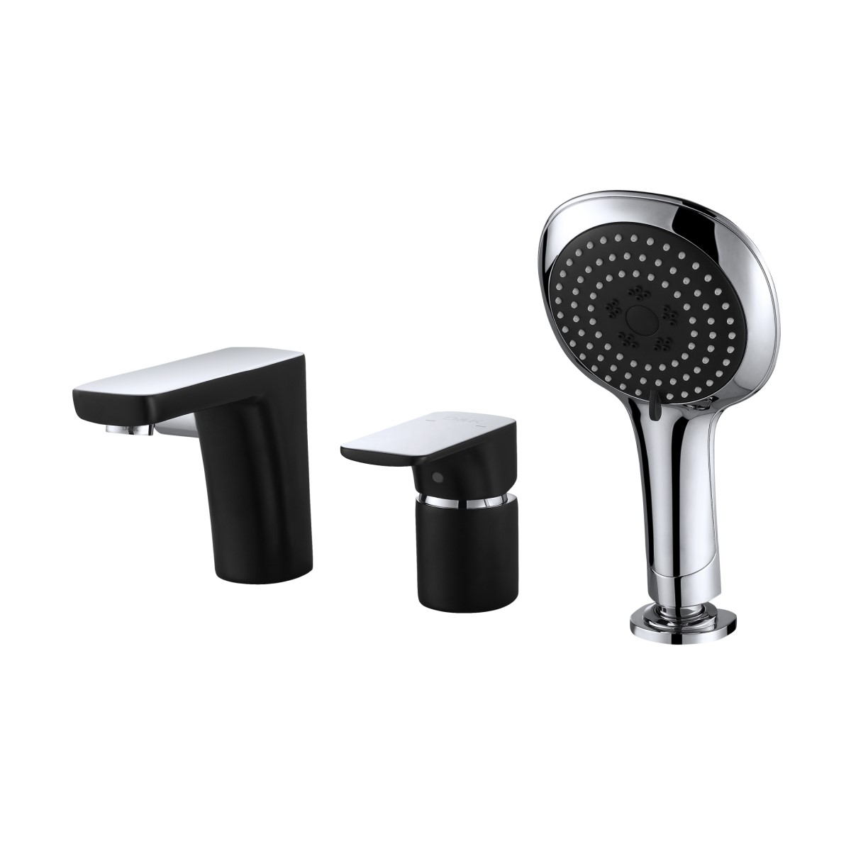 Смеситель на борт ванны D&K Berlin DA1434915, черный