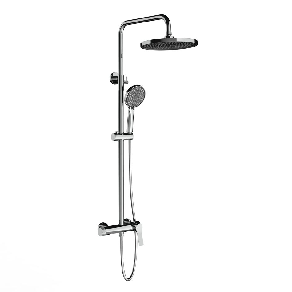 Душевая стойка со смесителем Vincea Arco VSFS-4AR1CH хром