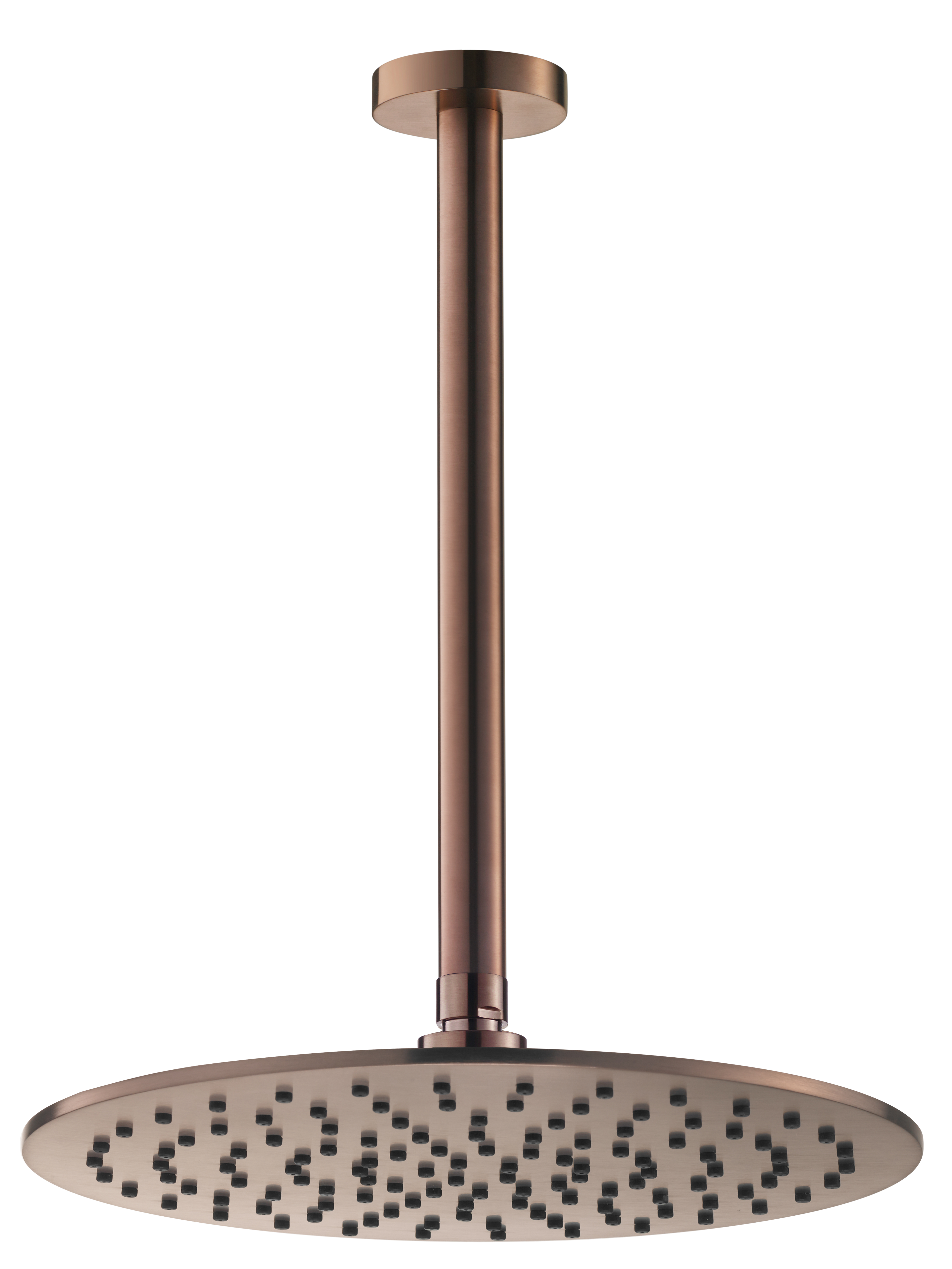 Потолочный (кронштейн 25см) верхний душ 30см Benesque Lumiere 22010806 бронза брашированная