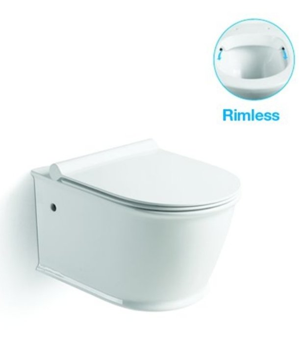 Унитаз подвесной SantiLine SL-5009 белый, с сиденьем микролифт