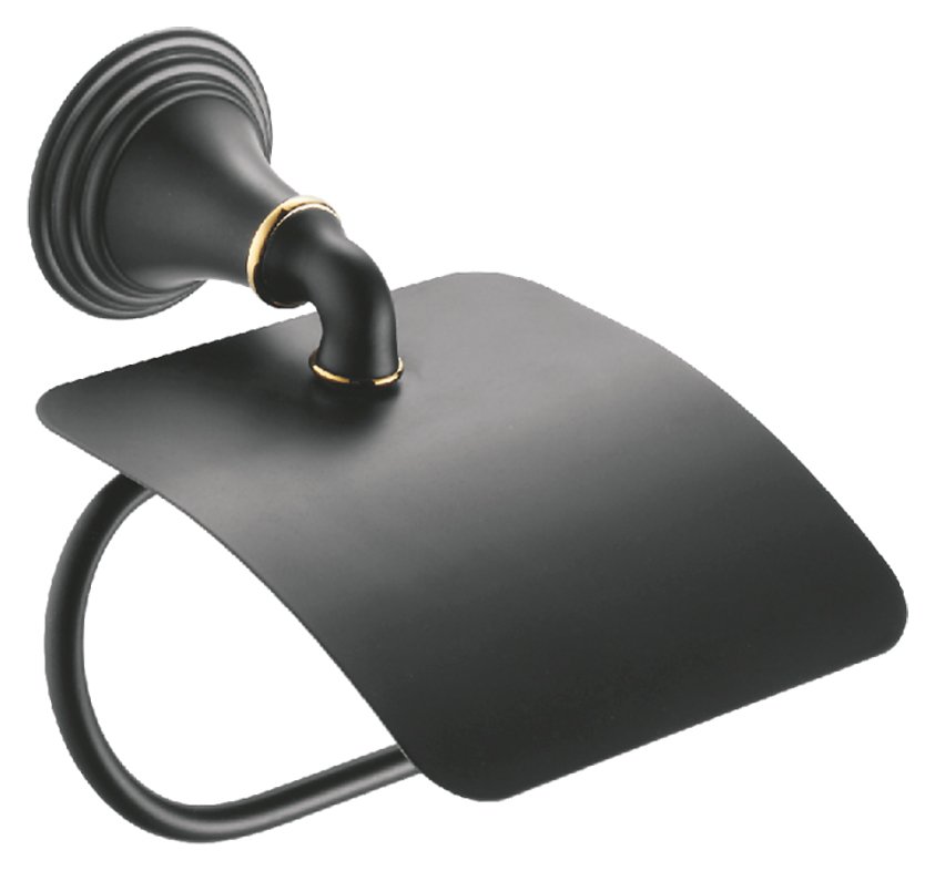 Держатель туалетной бумаги Fixsen Luksor FX-71610B Черный Золото