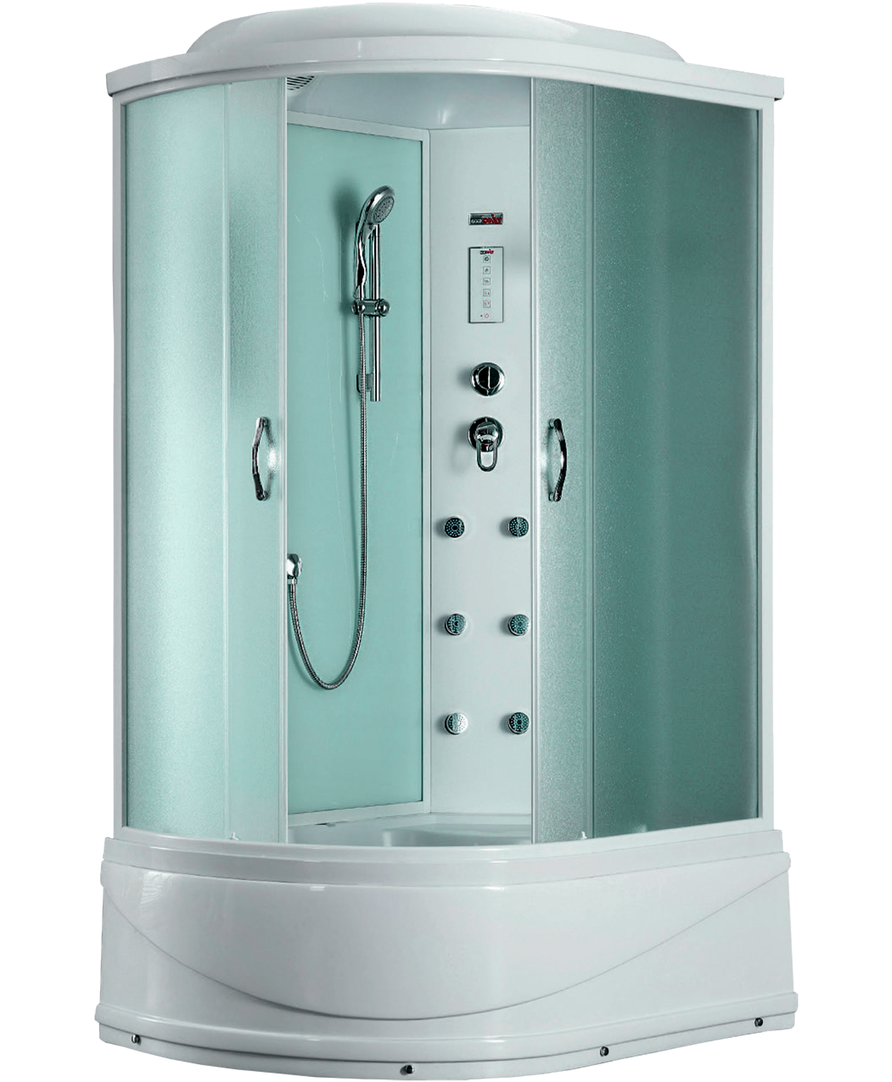 Душевая кабина Timo Eco TE-0720 R 120x80x215 профиль белый, стекло рифленое