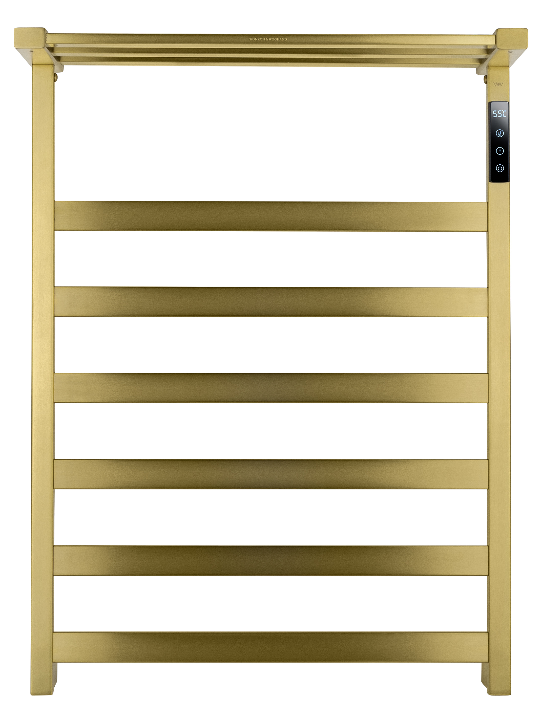 Полотенцесушитель электрический WONZON & WOGHAND FRANKFURT, Брашированное золото (WW-A1026-BG)