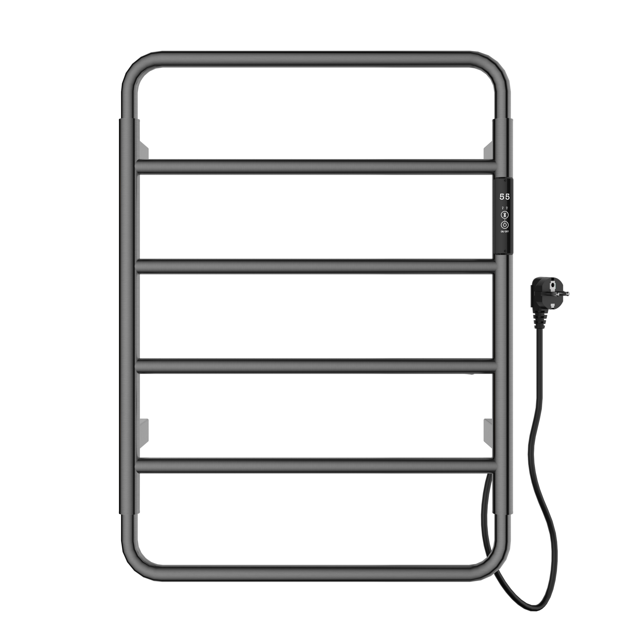 Полотенцесушитель электрический WONZON & WOGHAND WISMAR, Темный графит (WW-AL201-GM)