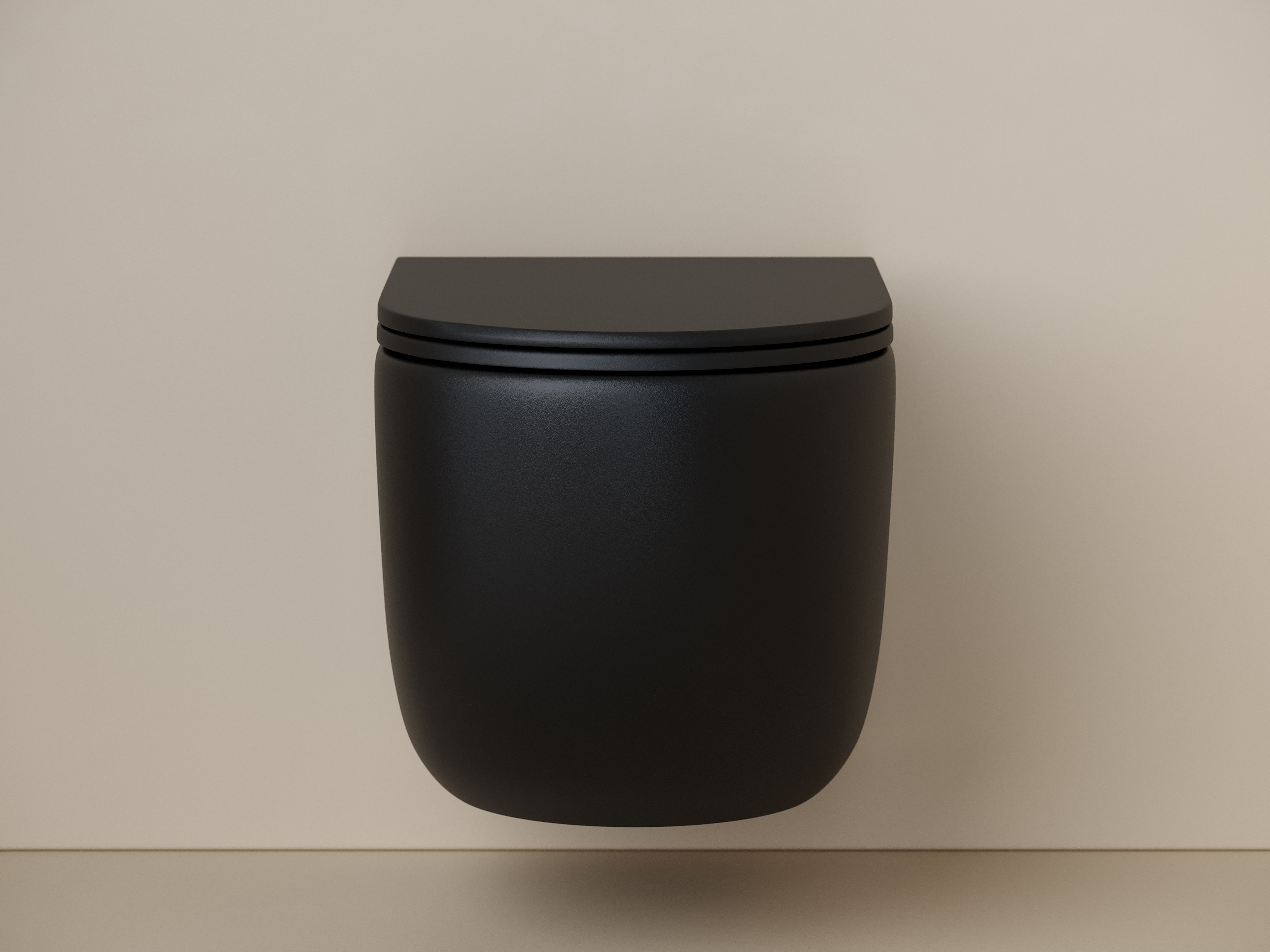 Унитаз подвесной безободковый Ceramica Nova Up CN4007MB черный матовый