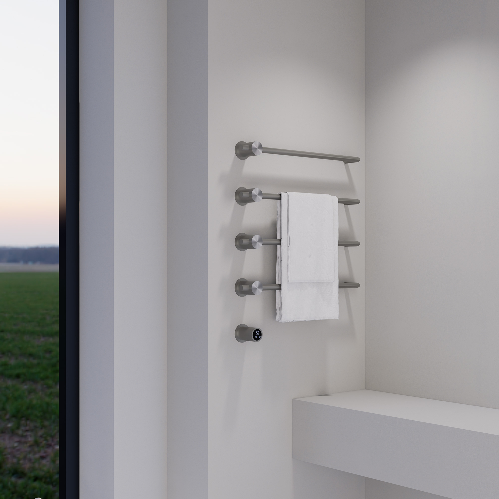 Полотенцесушитель электрический ABBER Charme AH4004BST сталь брашированная