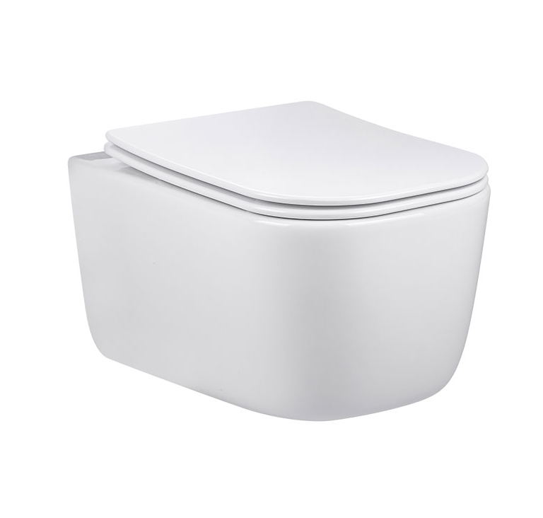 Унитаз подвесной безободковый Vincea Core VT1-28 белый, с сиденьем микролифт