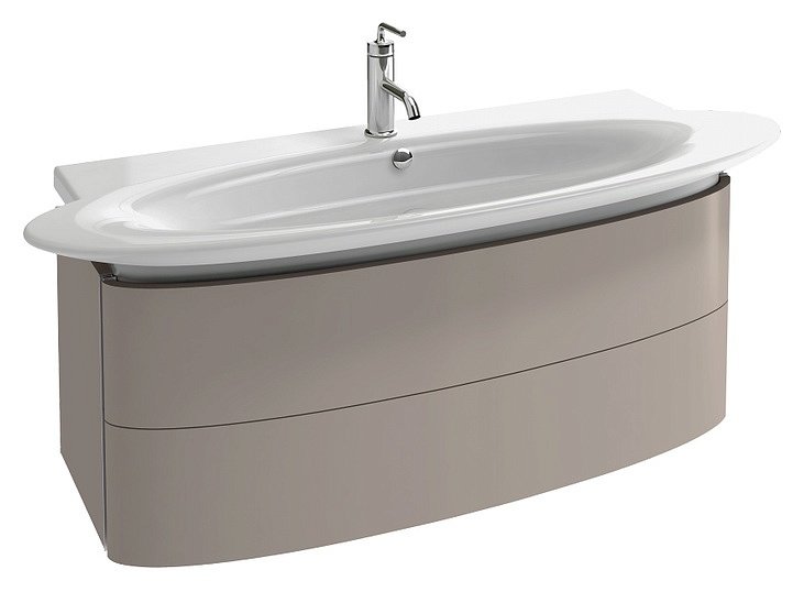 Тумба для комплекта Jacob Delafon Presquile 130 серый титан, 2 ящика