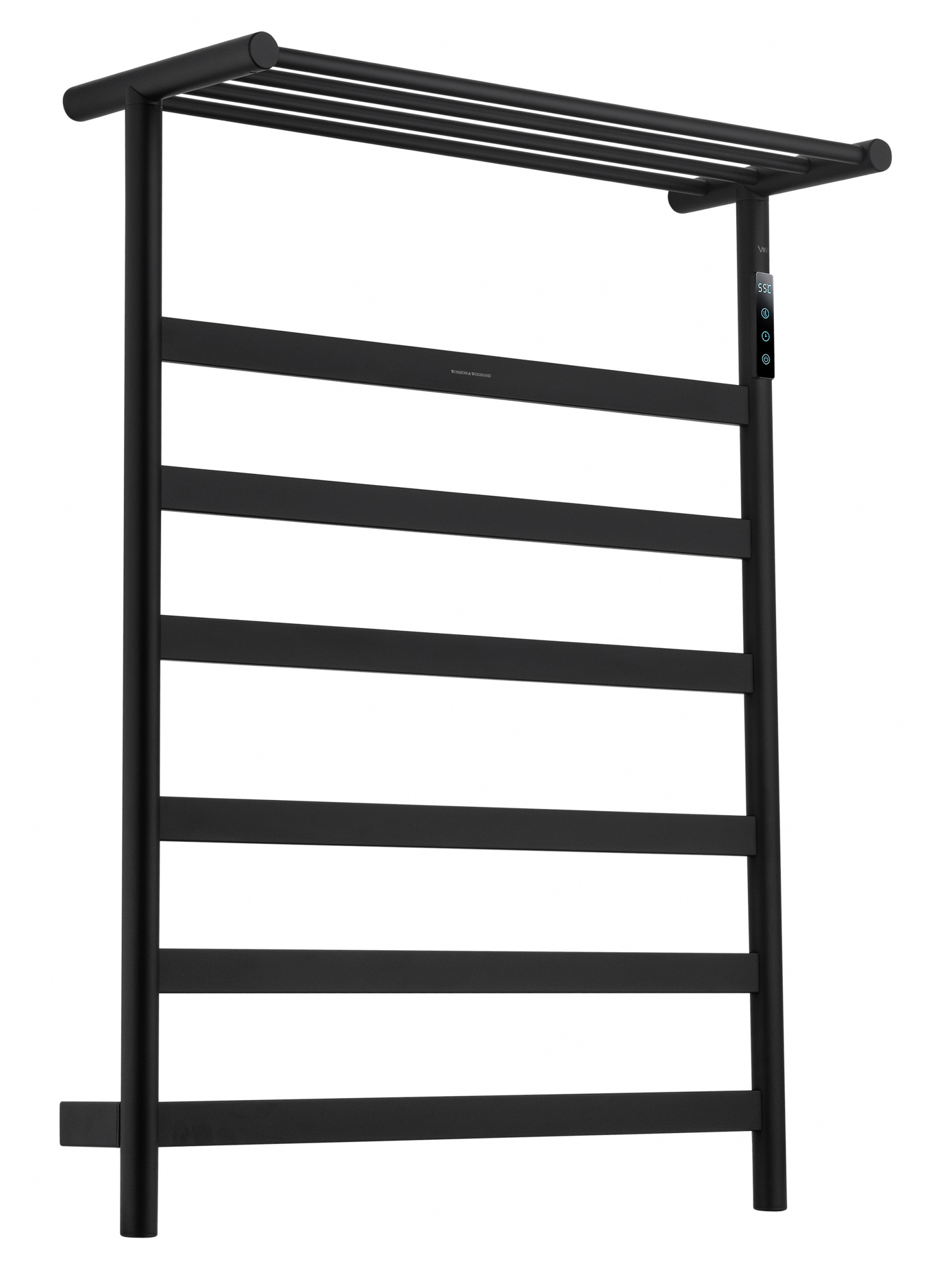 Полотенцесушитель электрический WONZON & WOGHAND ESSEN, Черный матовый (WW-A403-MB)