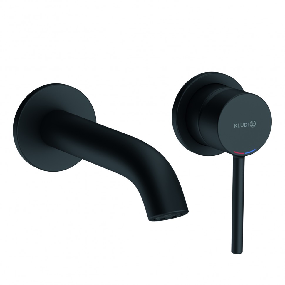 Смеситель для раковины Kludi Bozz 382443976 черный матовый