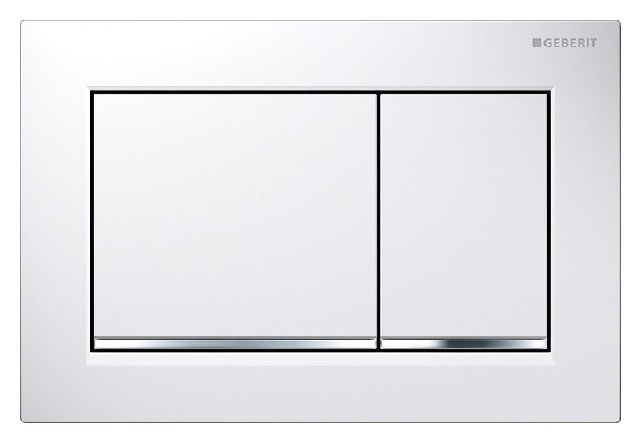 Кнопка смыва Geberit Omega 30 115.080.KJ.1 белый/хром глянцевый