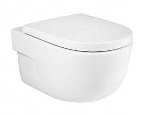 Унитаз подвесной безободковый Roca Meridian Rimless 34624L000 с сиденьем микролифт