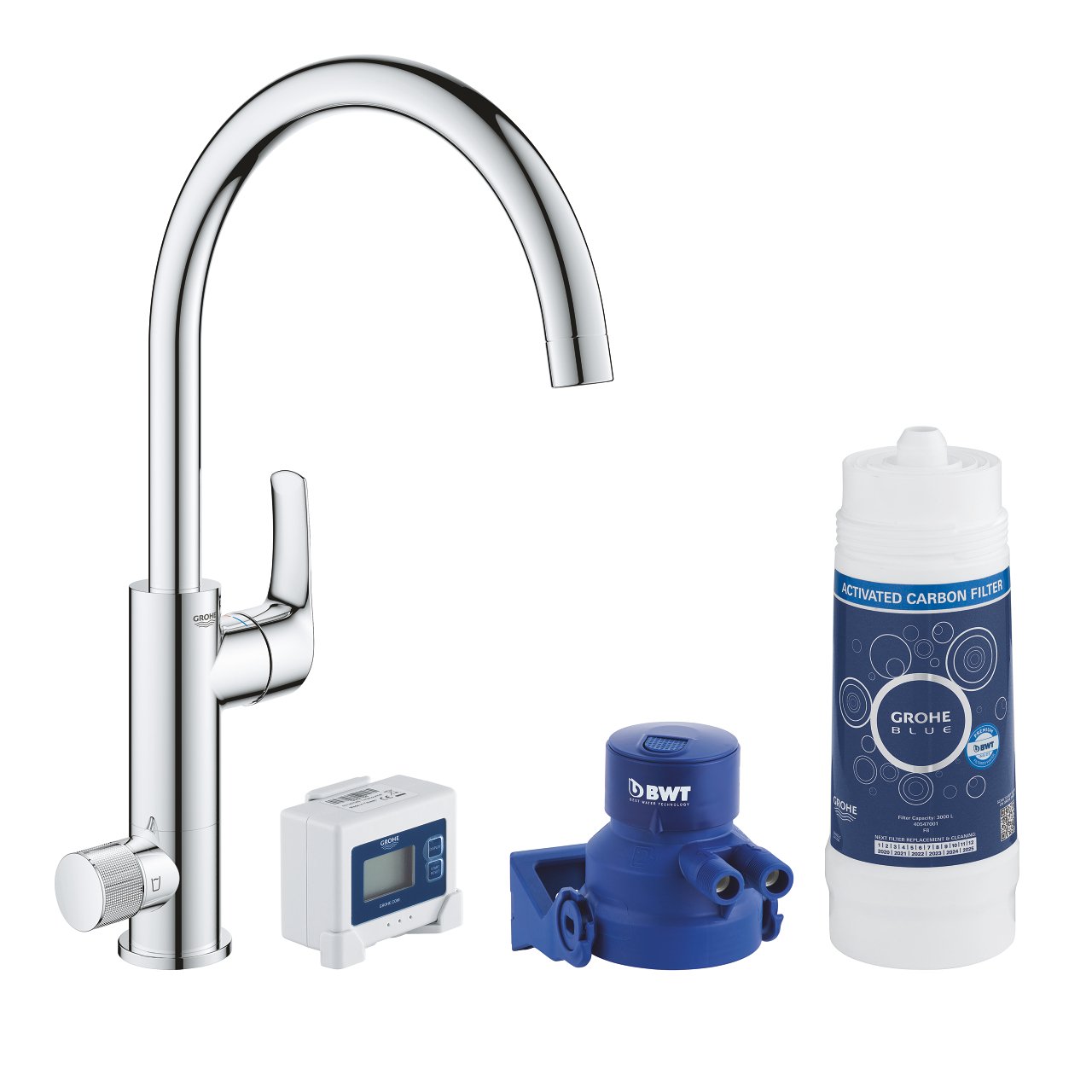 Смеситель для кухни grohe blue pure minta