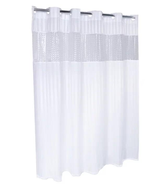 Шторка для ванной Fixsen Hotel FX-5115E прозрачная