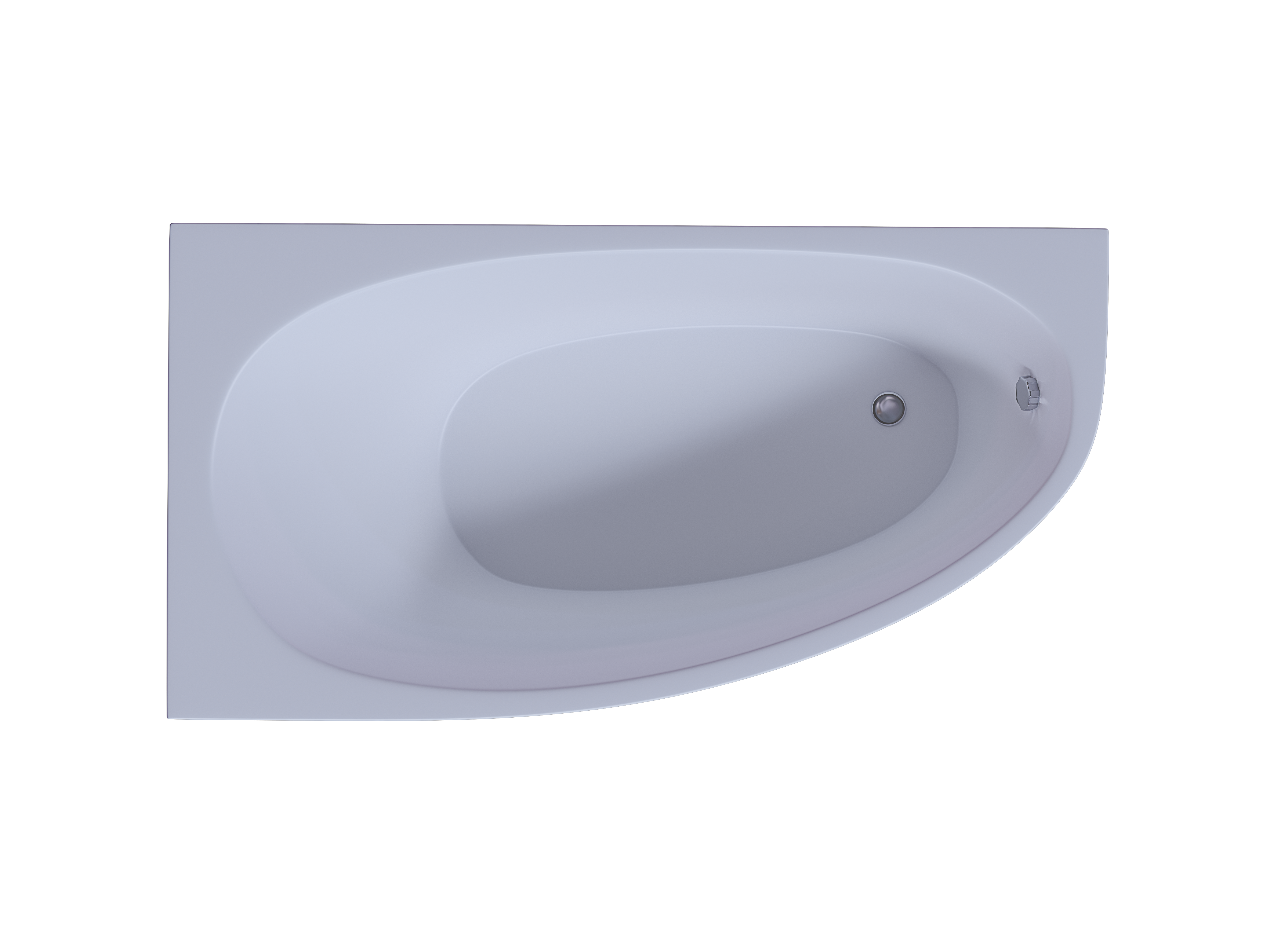 Акриловая ванна Aquatek Дива 150x90 см левая