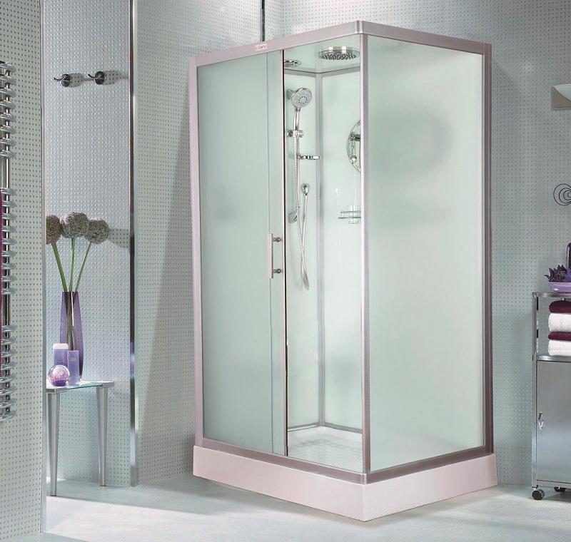 Душевая кабина Esbano ESKB118CKR 110x85x210см, профиль хром матовый, стекло рифленое