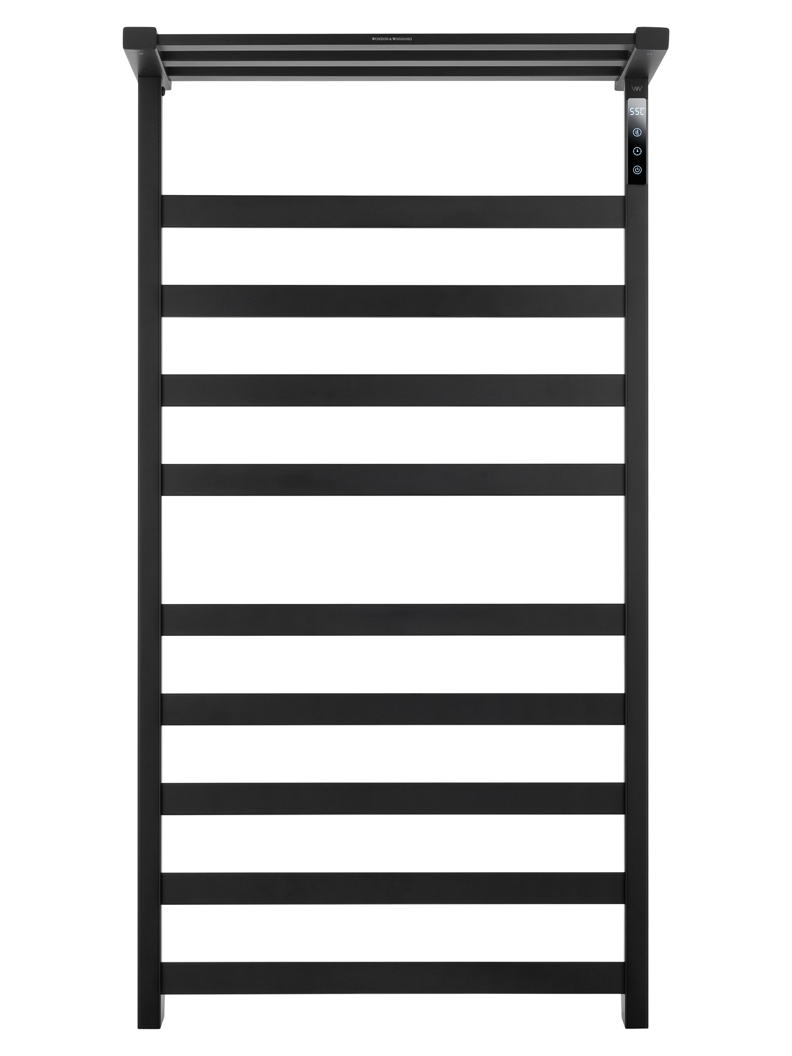 Полотенцесушитель электрический WONZON & WOGHAND FRANKFURT, Черный матовый (WW-1029-MB)