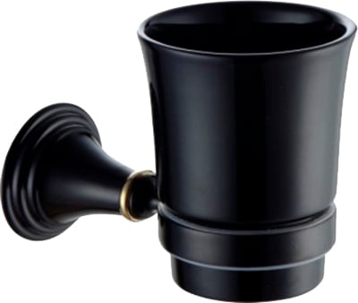 Стакан для зубных щеток Fixsen Luksor FX-71606B Черный Золото