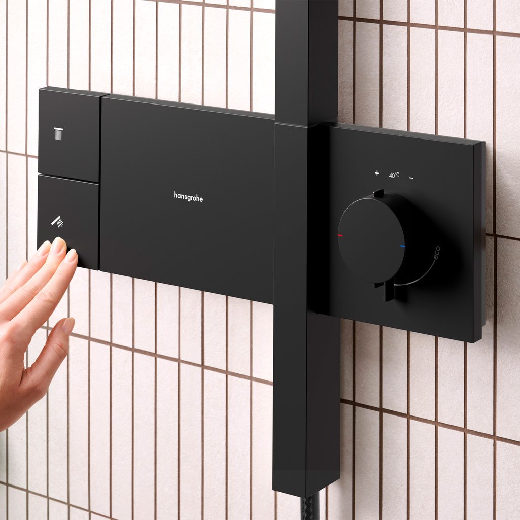 Душевая стойка Hansgrohe Raindance Alive Q 24580670 черный матовый