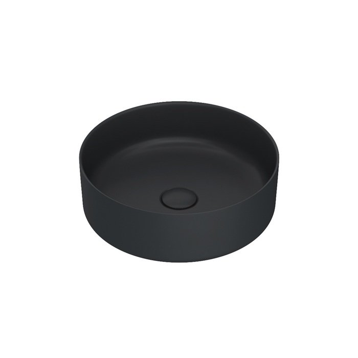 Раковина накладная 35.5см IDDIS Ray RAYBM03i27 черный матовый