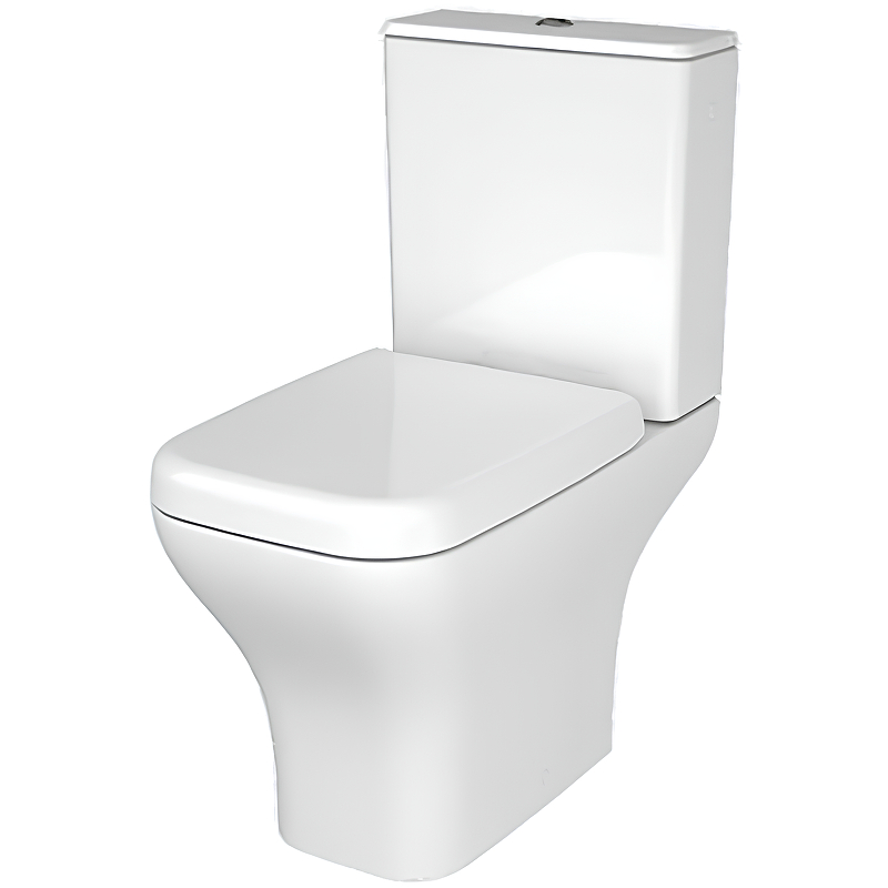 Унитаз-компакт Vitra Polar Open-Back 9843B003-7201 с бачком и сиденьем микролифт