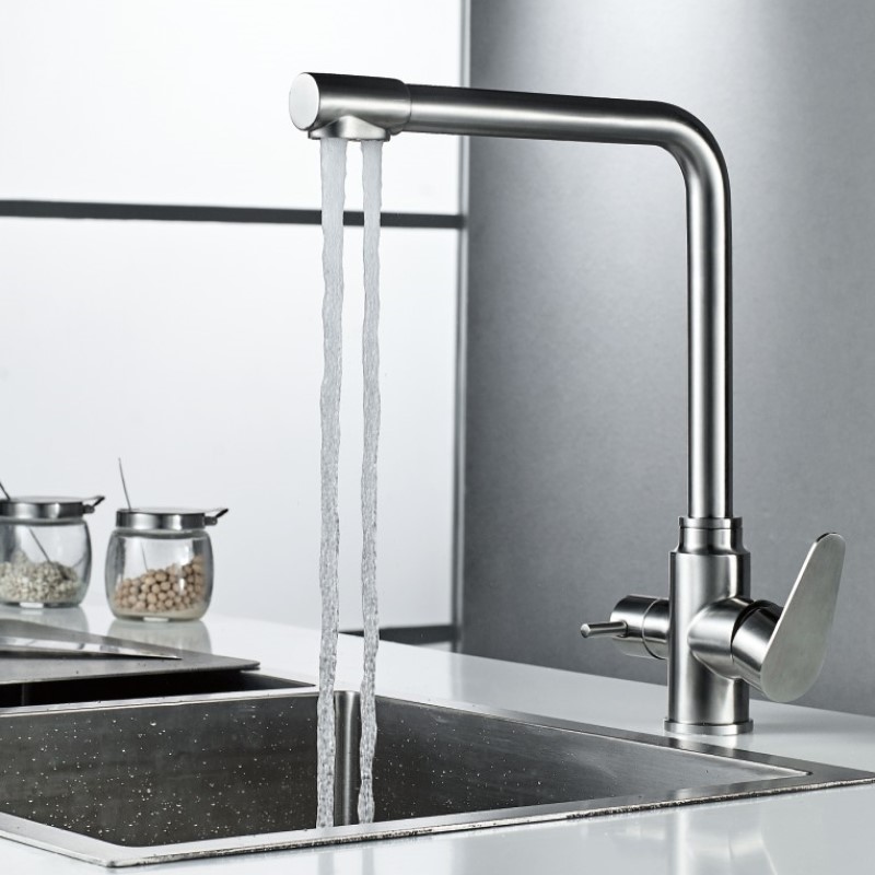 Смеситель для кухни Haiba HB76802, сталь