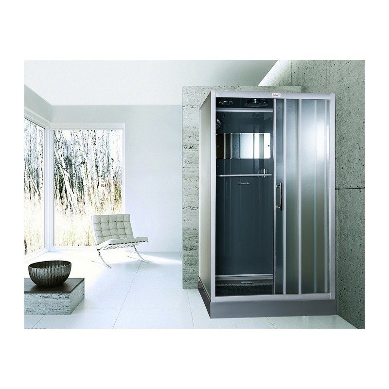 Душевая кабина Esbano Grey ESKG3129CKR 120x90x210см, профиль хром матовый, стекло рифленое