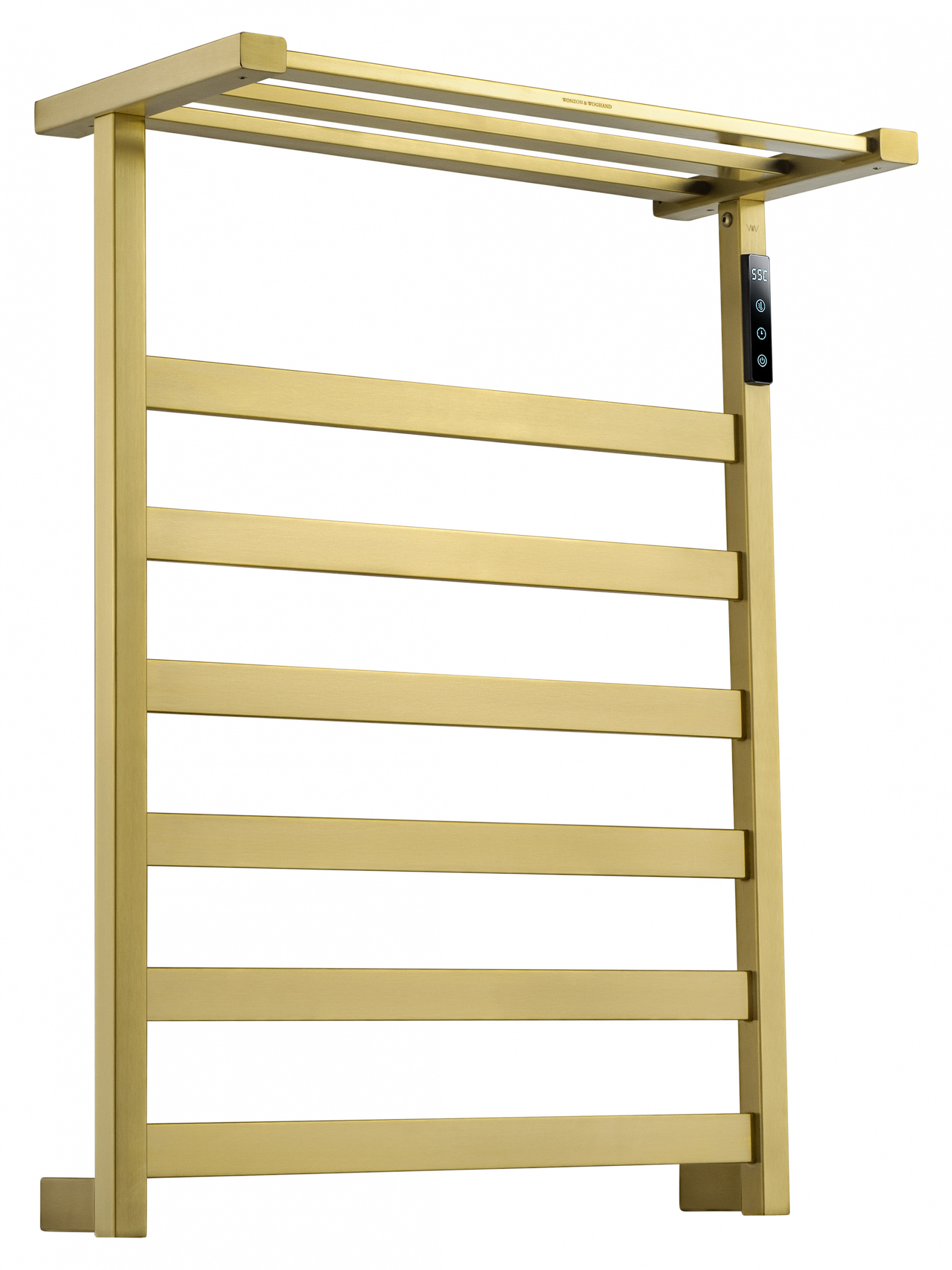 Полотенцесушитель электрический WONZON & WOGHAND FRANKFURT, Брашированное золото (WW-A1026-BG)