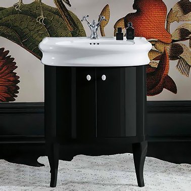 Тумба для комплекта Simas Lante LAM70 черный глянцевый