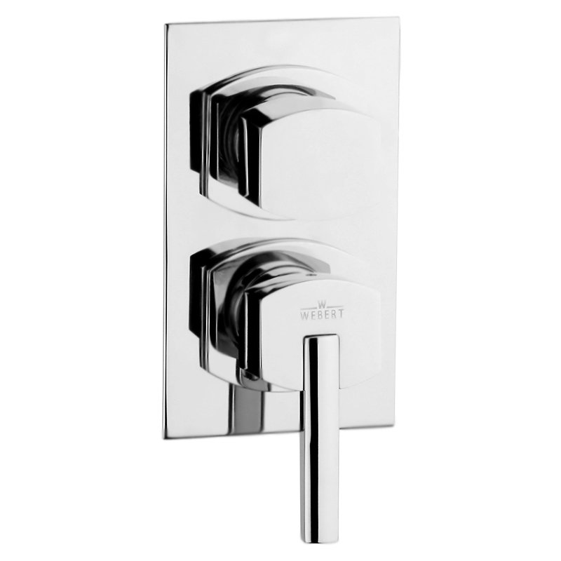 Смеситель для ванны и душа Webert Azeta AZ860101 Хром