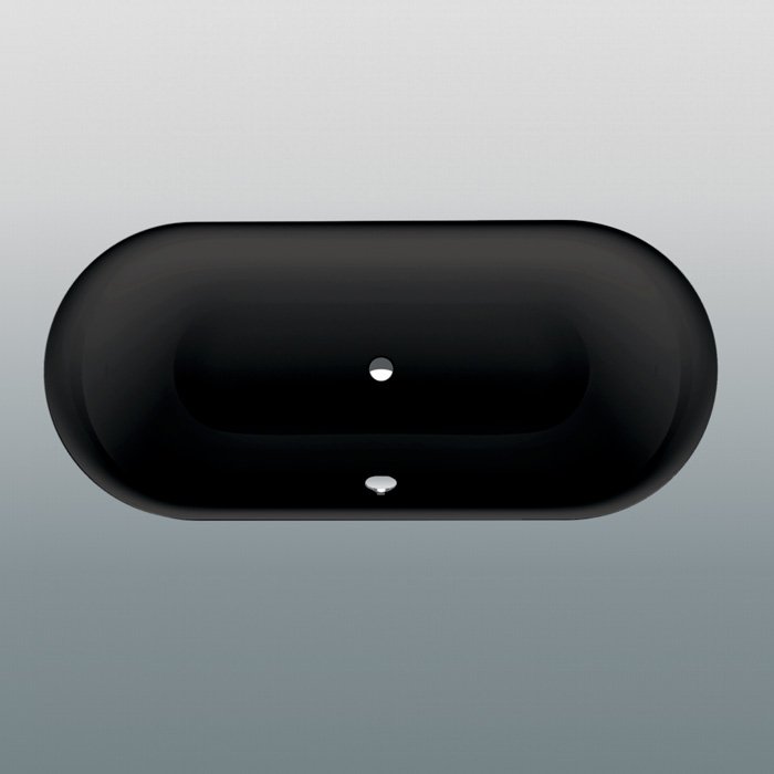 Стальная ванна Bette Oval 3467 190x90 встраиваемая, черный матовый
