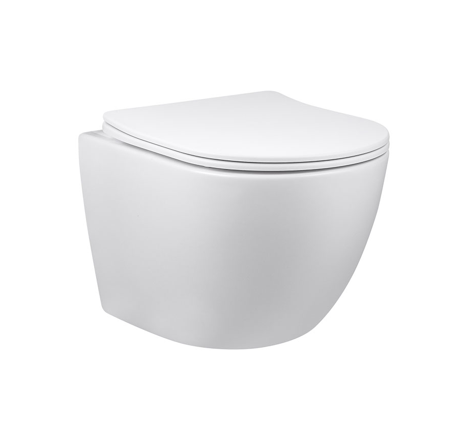 Унитаз подвесной безободковый Vincea Globo VT1-14S белый, с сиденьем микролифт