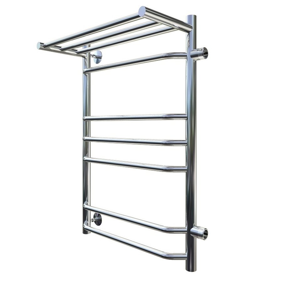 Полотенцесушитель водяной Тругор Браво серия 3 73,6х40 хром, с полкой, подключение правое