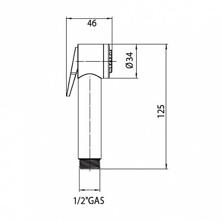 Гигиенический душ Bossini GOM B00457.030 хром