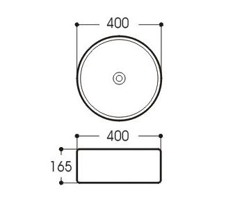 Раковина накладная 40см Aquatek Европа AQ5118-00 белая