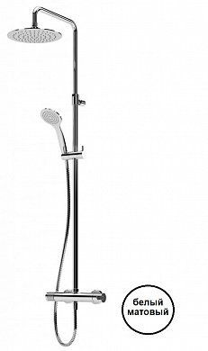 Душевая стойка Cezares LEAF-CDA-30-BIO белый матовый