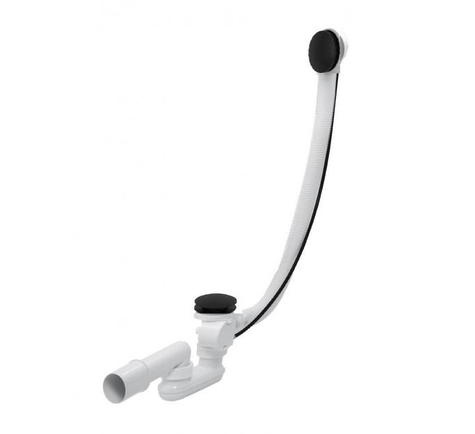 Слив-перелив (полуавтомат, 100 см.) Vega V55К Гл000026087, черный