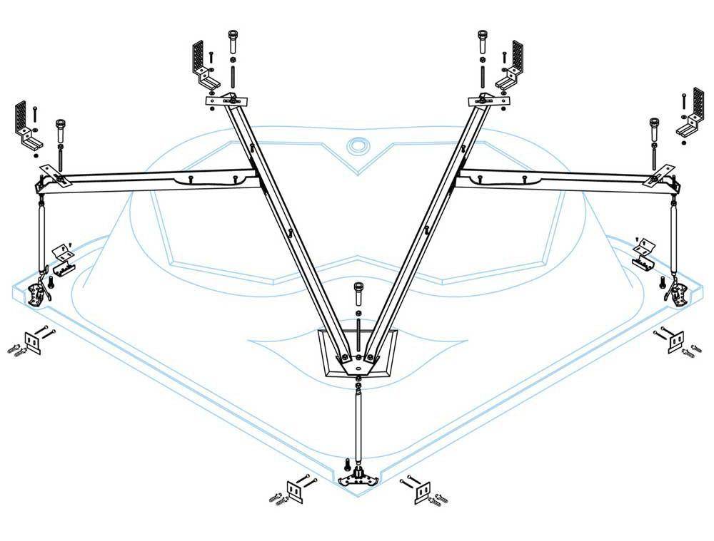Металлический каркас Cezares CETINA-150-MF