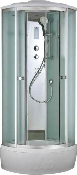 Душевая кабина Timo Comfort T-8880 F 80x80x220 профиль хром глянцевый, стекло матовое