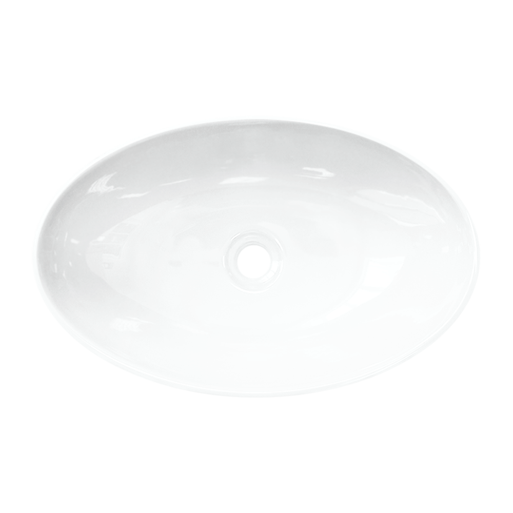 Раковина накладная 55см Sanita Luxe Ringo Slim RNGSLWB01S белый